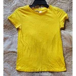 H&M Divided Women T-shirt - Size XS - Yellow